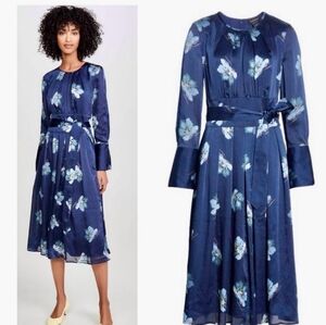NWT Club Monaco Belted Floral Dress